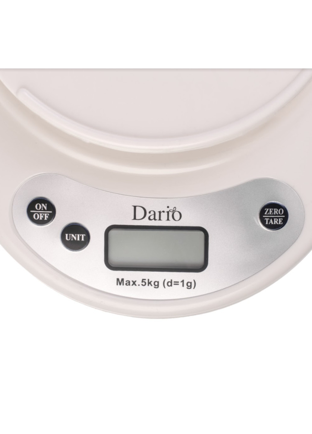 Весы кухонные с чашей DKS-505С до 5 кг Dario DKS-505С_white белые