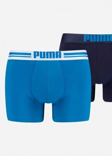 Трусы-шорты Placed Logo Boxer 2P 90651901 XL 2 пары Blue (8718824117034) Puma (252535960)