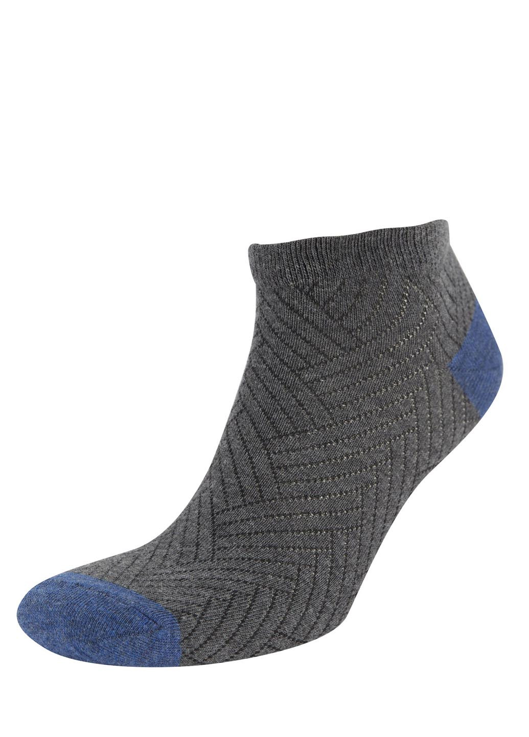Шкарпетки(5шт) DeFacto без ущільненого носка сірі повсякденні