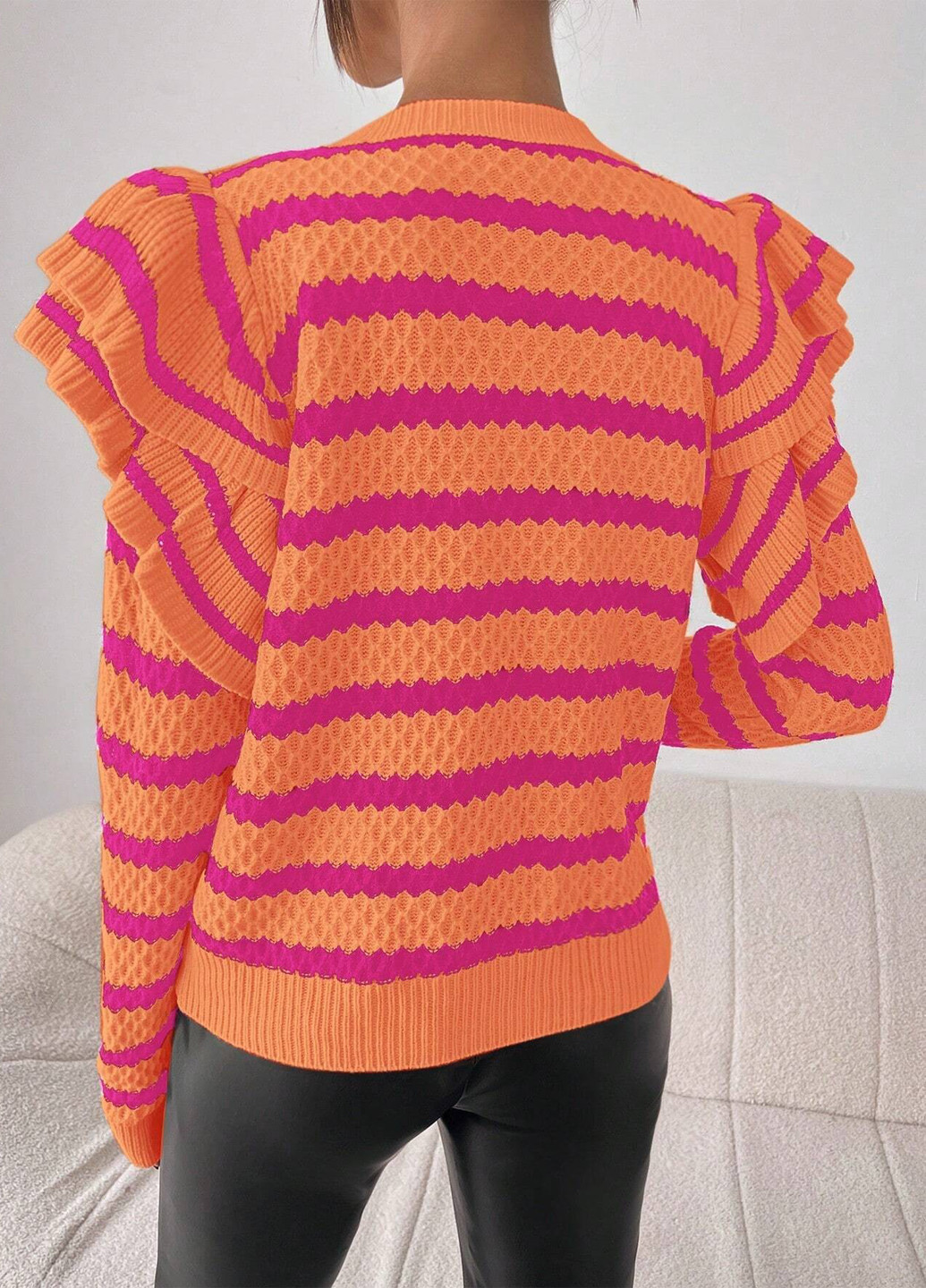 Помаранчевий демісезонний джемпер джемпер SHEIN