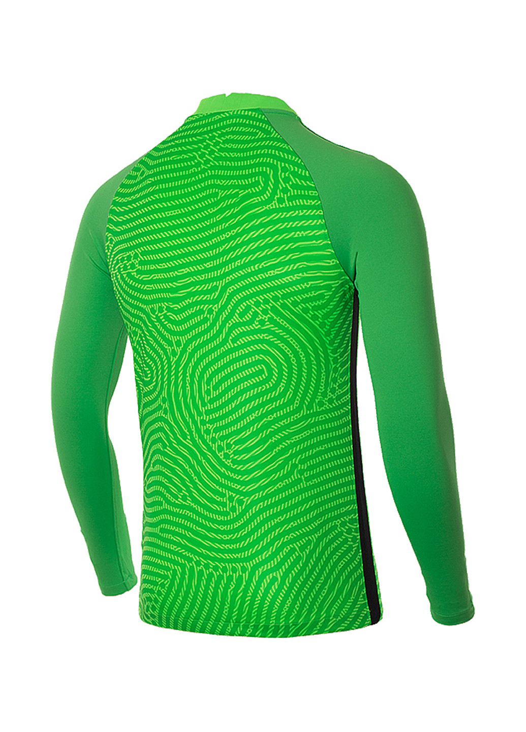 Зеленый демисезонный спортивный лонгслив Nike с абстрактным узором