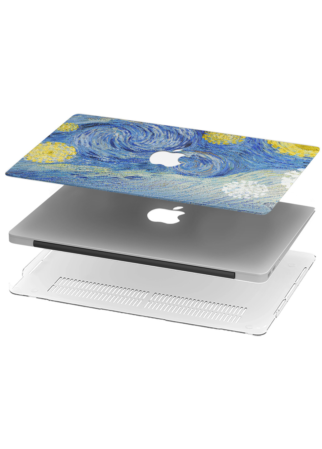 Чохол пластиковий для Apple MacBook Pro Retina 15 A1398 Ван Гог Зоряна ніч (Van Gogh) (6353-2362) MobiPrint (218867677)