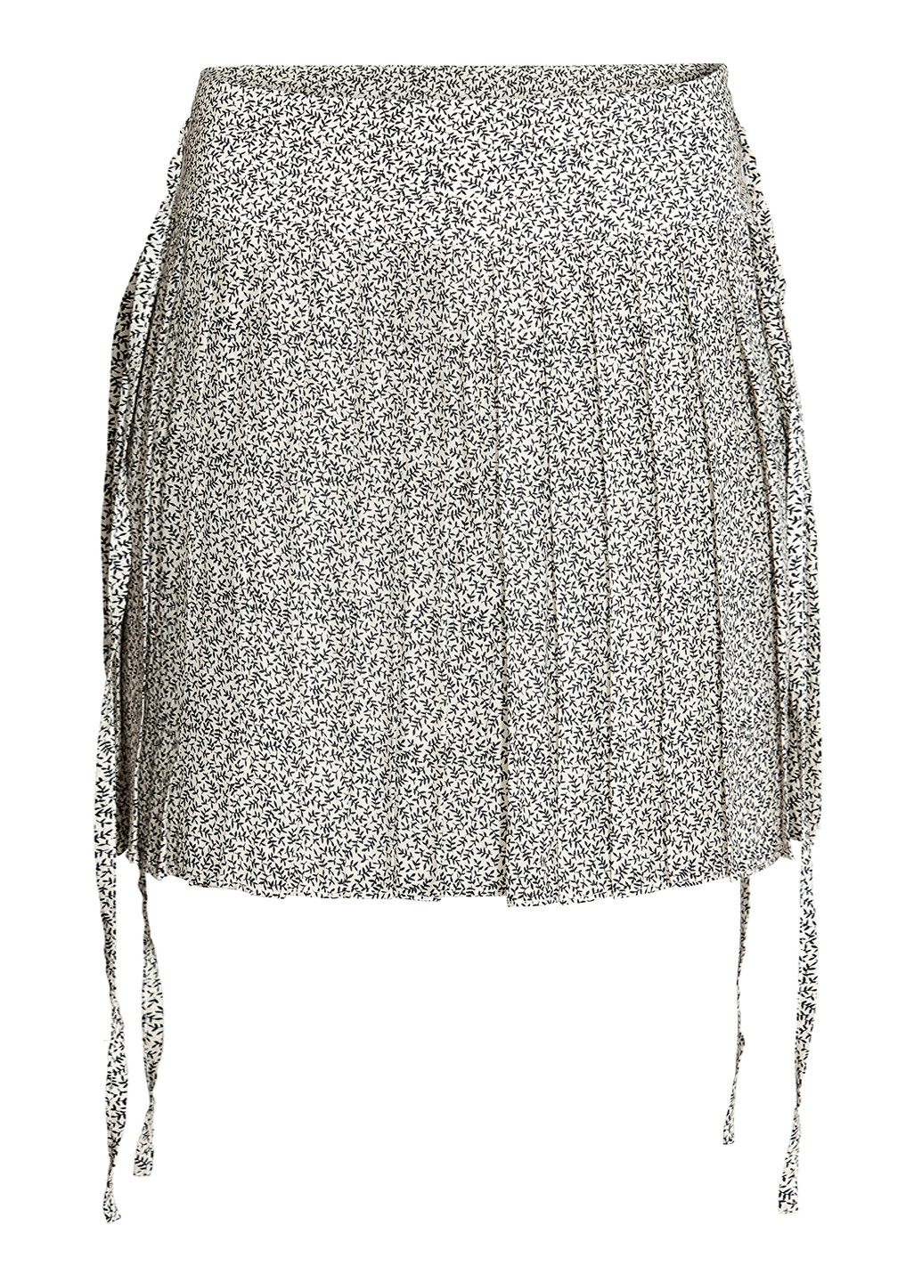 Светло-бежевая кэжуал цветочной расцветки юбка H&M