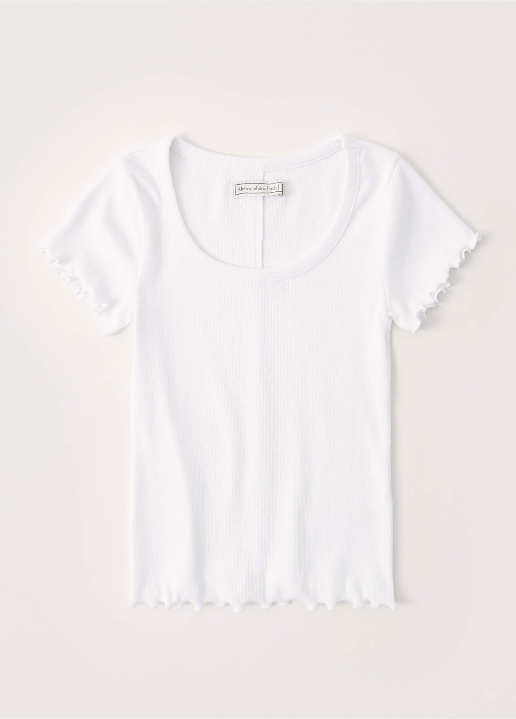 Белая всесезон футболка Abercrombie & Fitch