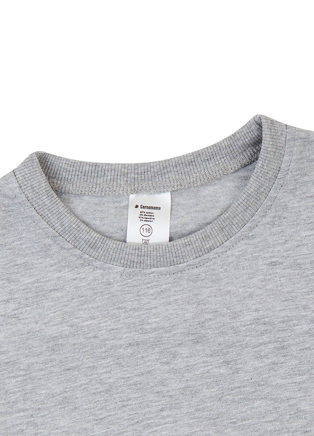 Серая летняя футболка Garnamama