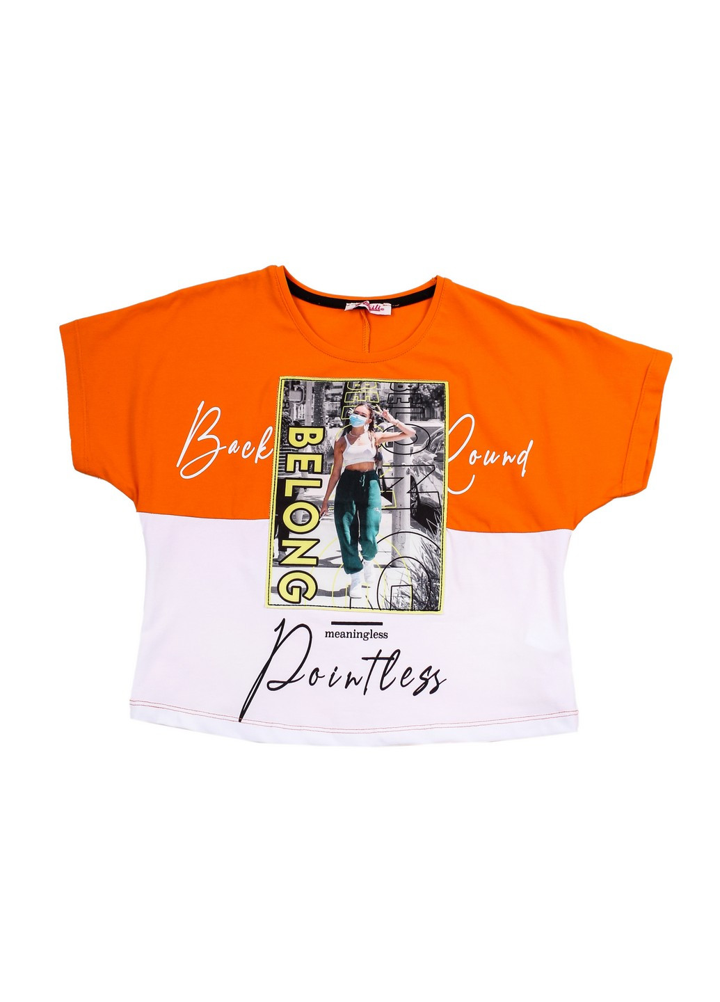 Оранжевая летняя футболка 3042 158 оранжевый (2000904190409) Monili