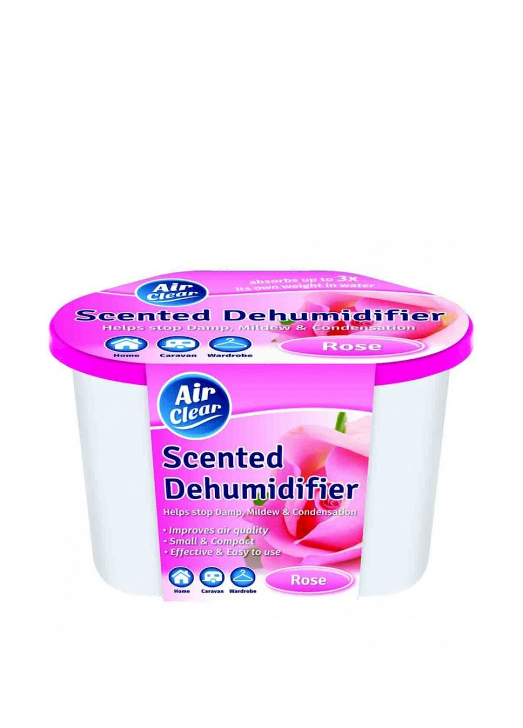 Ароматизированный влагопоглотитель Air Clear от влаги, плесени, запахов Rose 400 мл Forus (342972143)