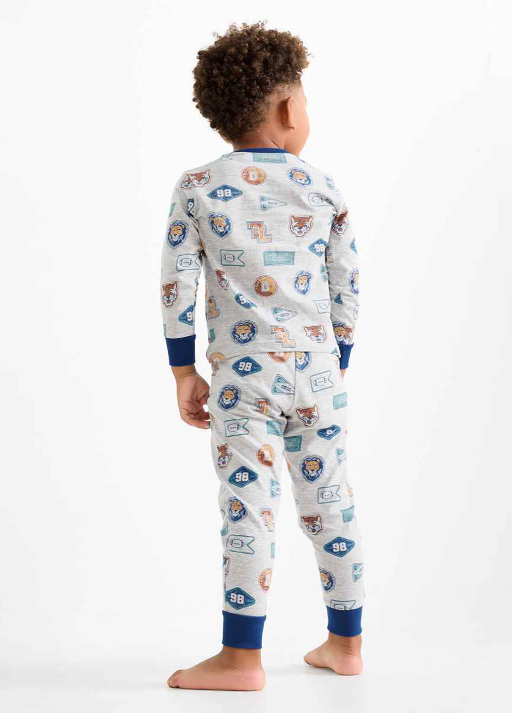 Комбинированная всесезон пижама (лонгслив, брюки) (2 шт.) лонгслив + брюки C&A