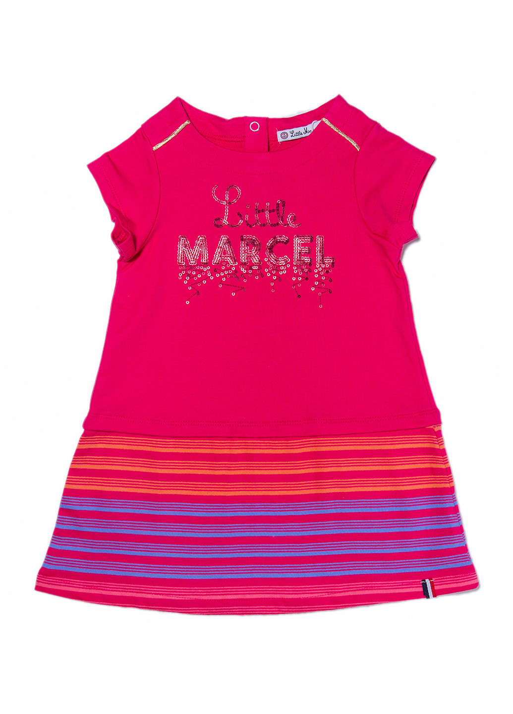 Кислотно-розовое платье Little Marcel (124758237)