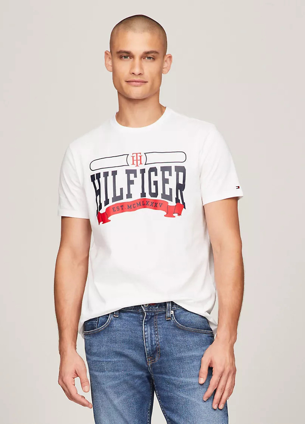 Біла футболка Tommy Hilfiger