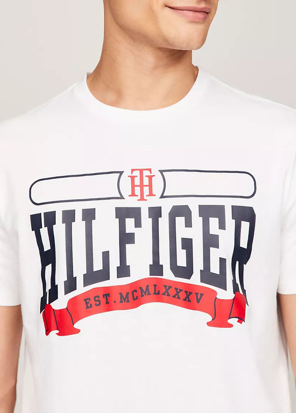 Біла футболка Tommy Hilfiger