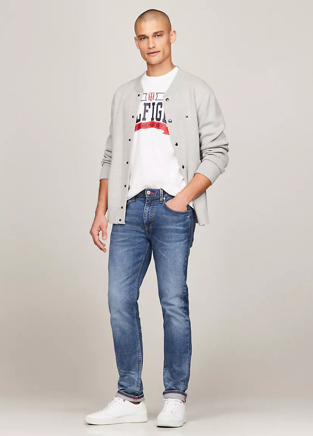 Біла футболка Tommy Hilfiger