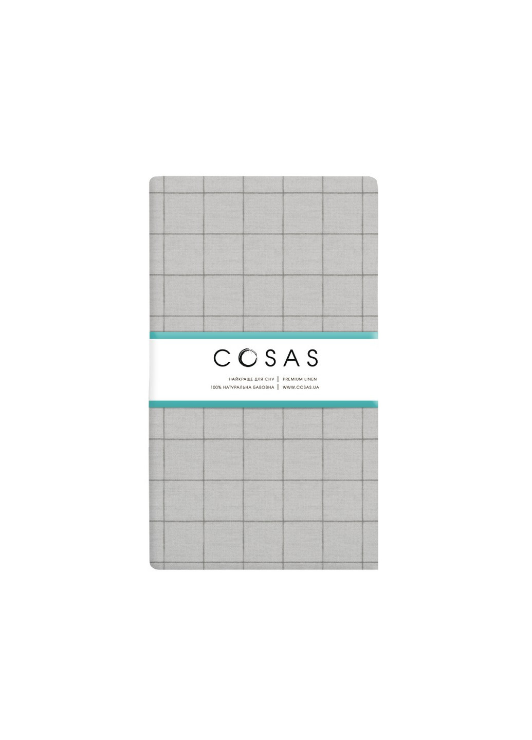 Комплект полуторного постельного белья на резинке Cell Ashgrey Grey 160х220 см (4822052082751) Cosas (252029589)