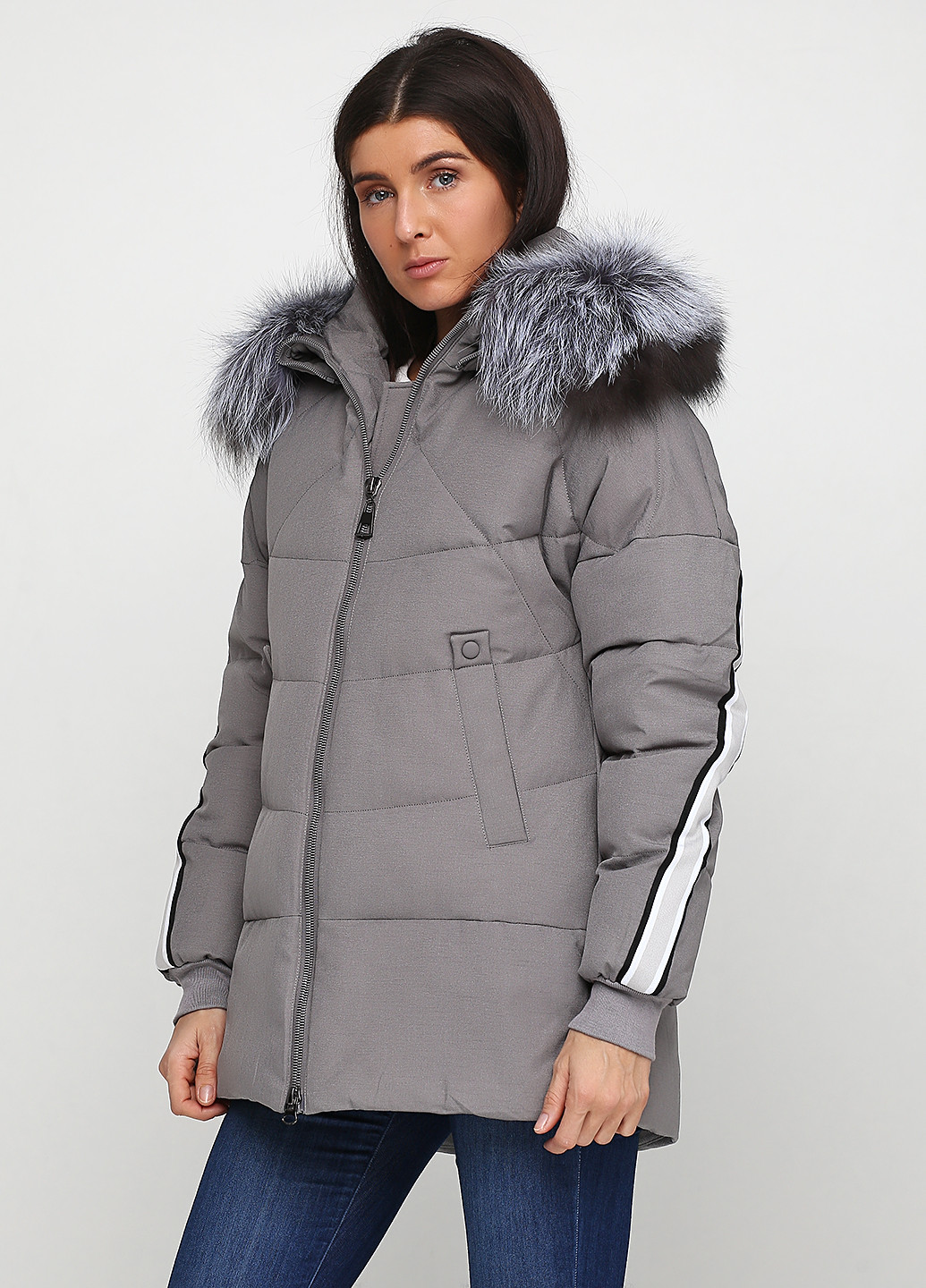 Серая демисезонная куртка Grace