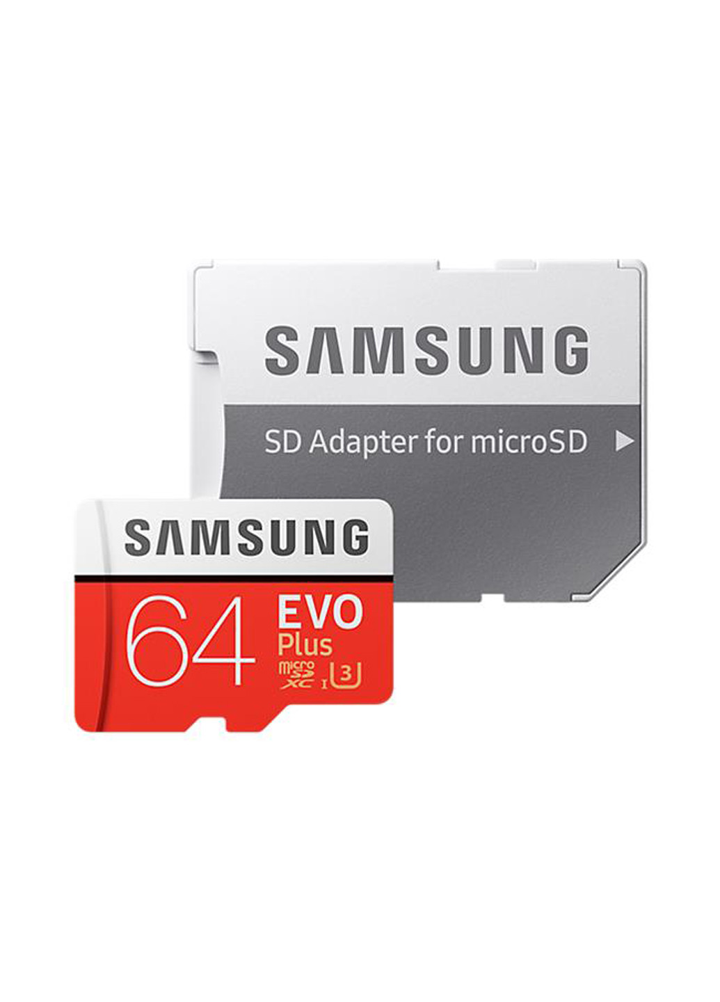 Карта пам'яті microSDXC 64GB C10 UHS-I U3 (R100 / W60MB / s) Evo Plus + SD-adapter (MB-MC64GA / RU) Samsung Карта памяти Samsung microSDXC 64GB C10 UHS-I U3 (R100/W60MB/s) Evo Plus + SD-adapter (MB-MC64GA/RU) чорні