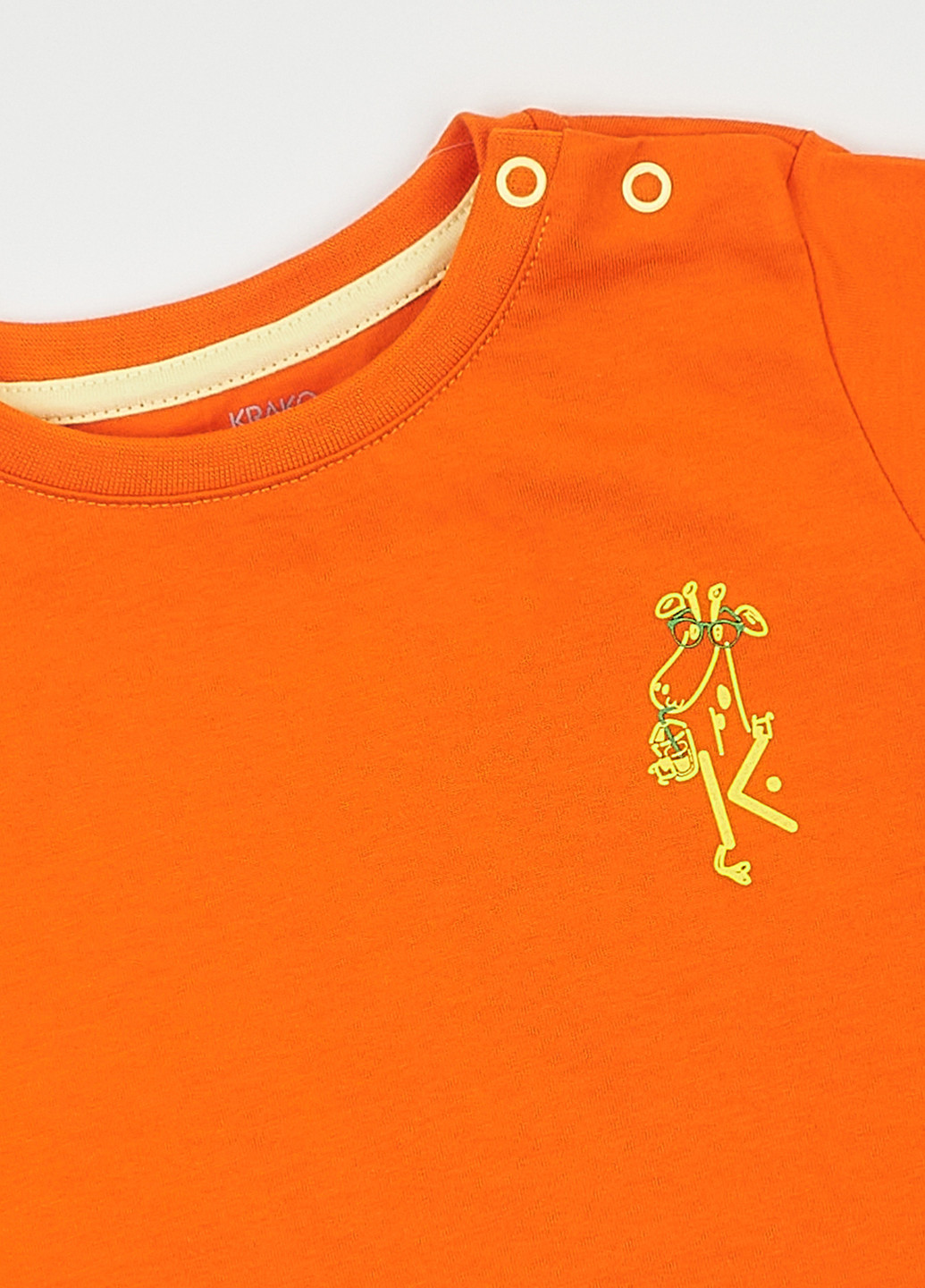 Помаранчевий літній комплект (футболка, штани) KRAKO