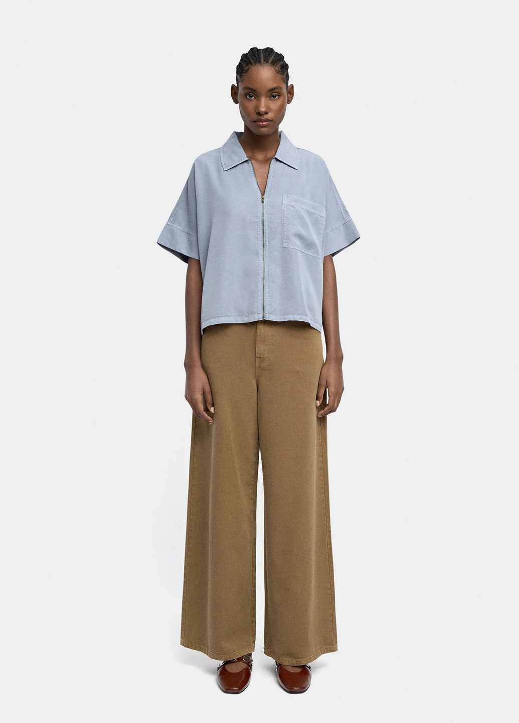 Светло-голубая блуза Parfois