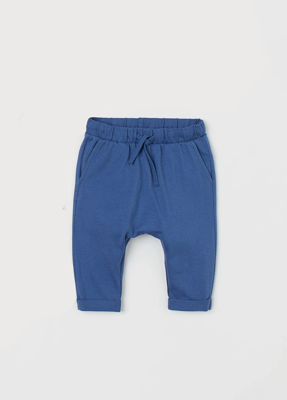 Синие кэжуал летние брюки H&M