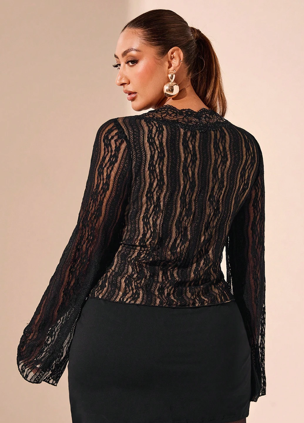 Чорна блуза SHEIN