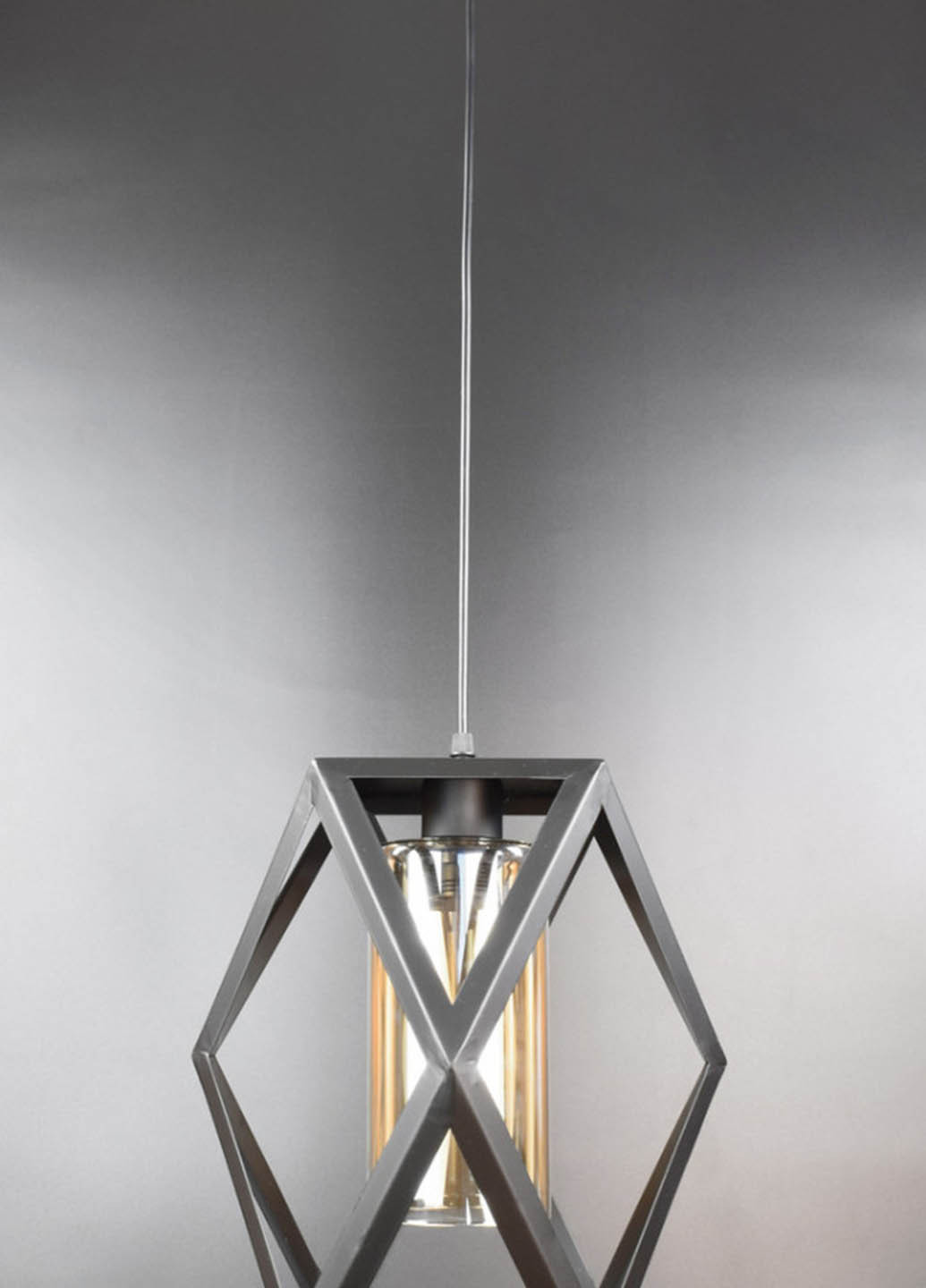 Люстра стельова підвісна в стилі LOFT (лофт) 12172/1-br Чорний 40х28х28 см. Handmade (234537583)