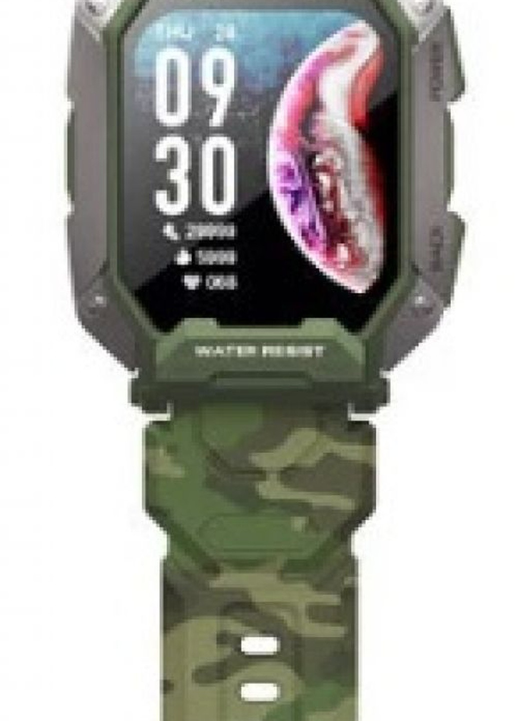 Умные часы C20 Camouflage Green спортивные, умные UWatch (253484807)