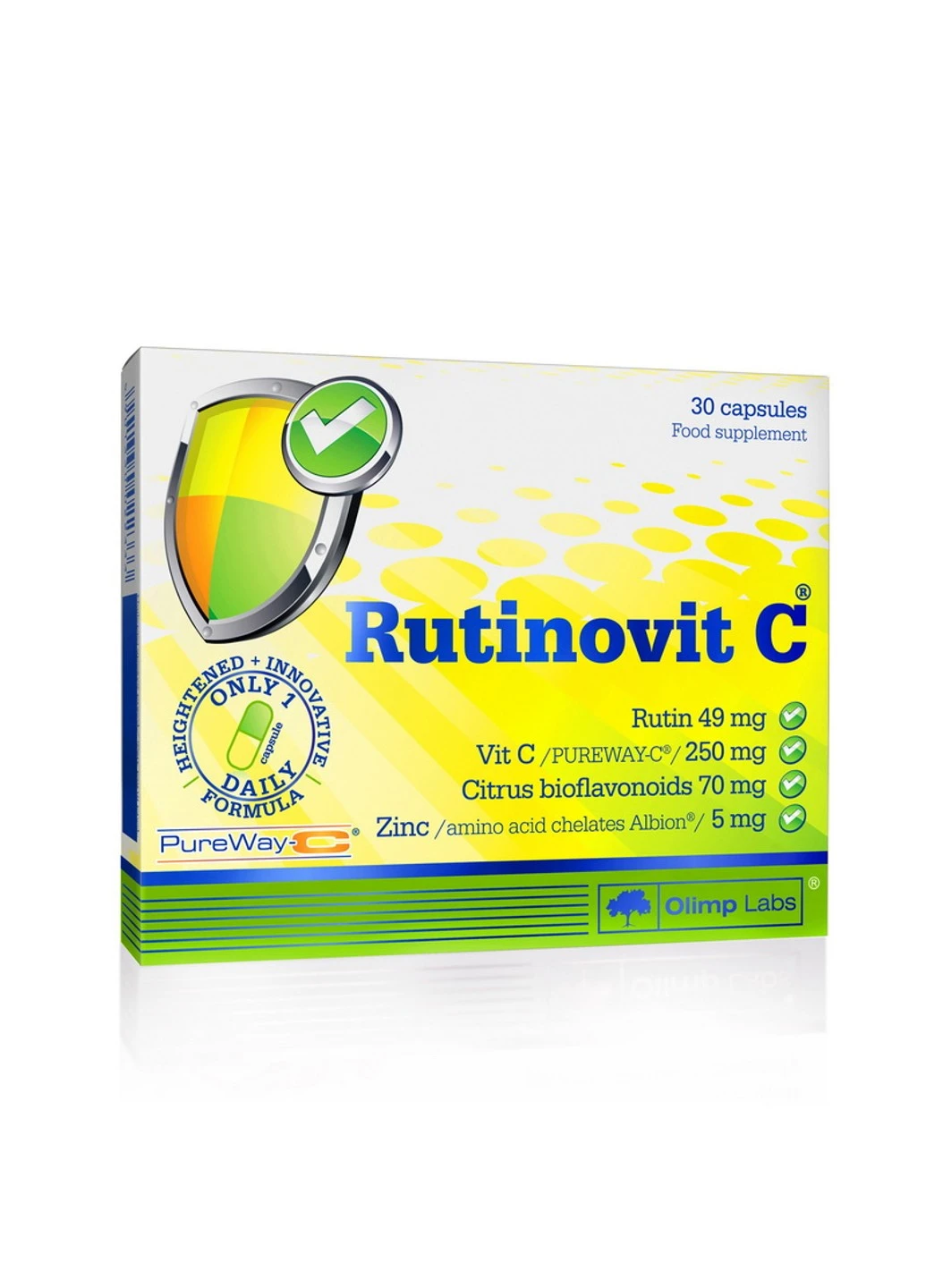 Комплекс для підтримки серцево-судинної системи Rutinovit C 30 капсул Olimp (255408642)