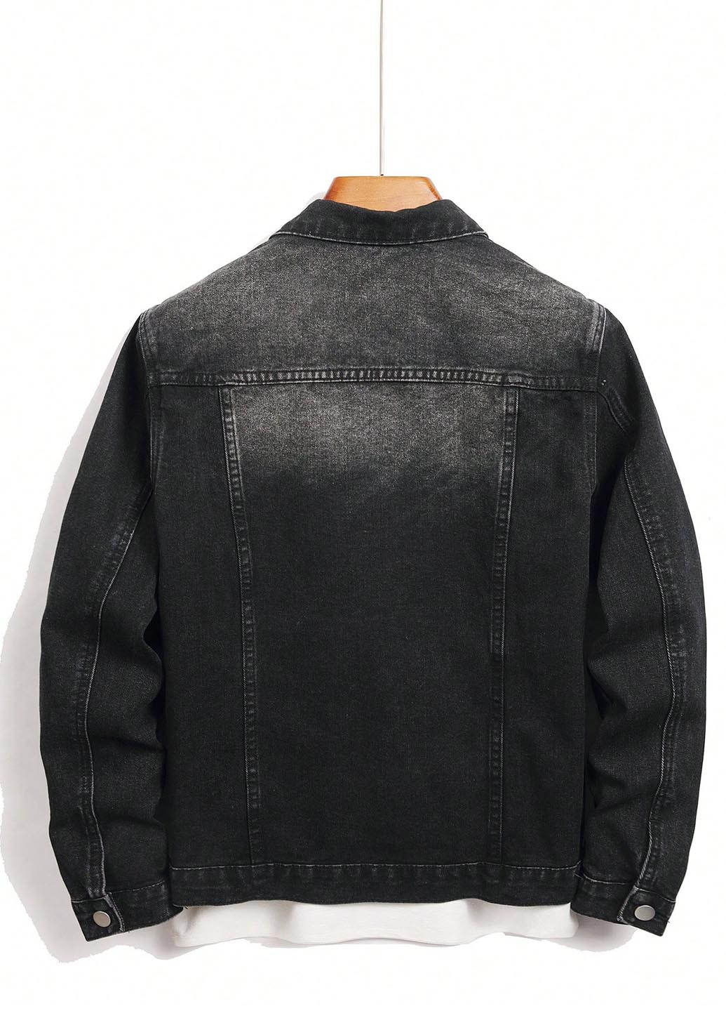 Темно-серая демисезонная куртка куртка-пиджак SHEIN