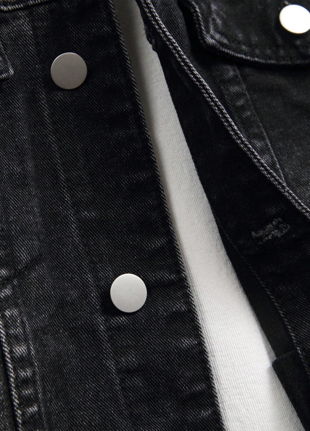 Темно-серая демисезонная куртка куртка-пиджак SHEIN