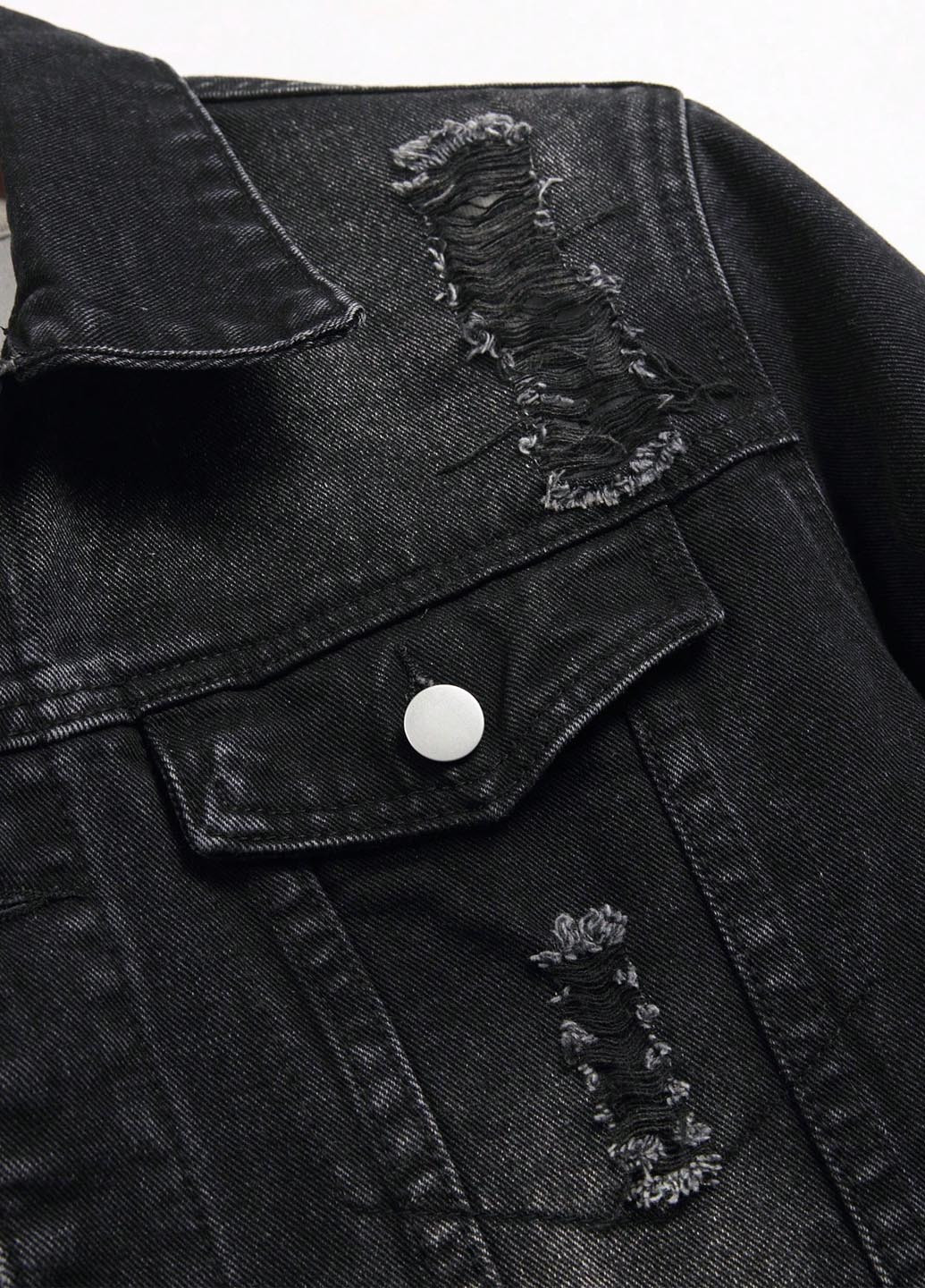 Темно-серая демисезонная куртка куртка-пиджак SHEIN