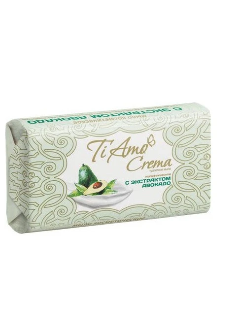 Косметичне мило тверде Ti Amo Crema c екстрактом авокадо 140 г No Brand (247619527)