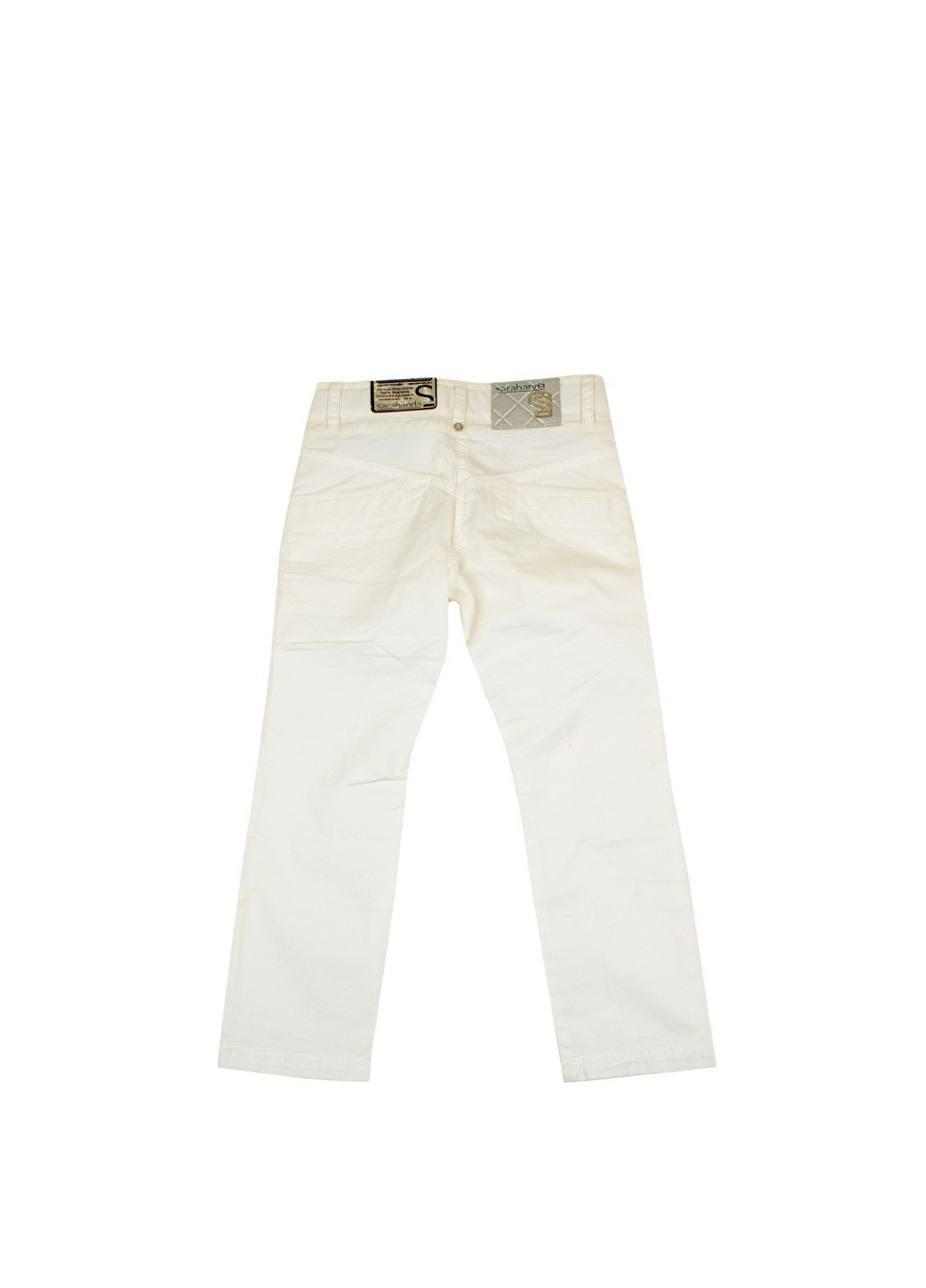 Белые джинсовые демисезонные брюки Sarabanda