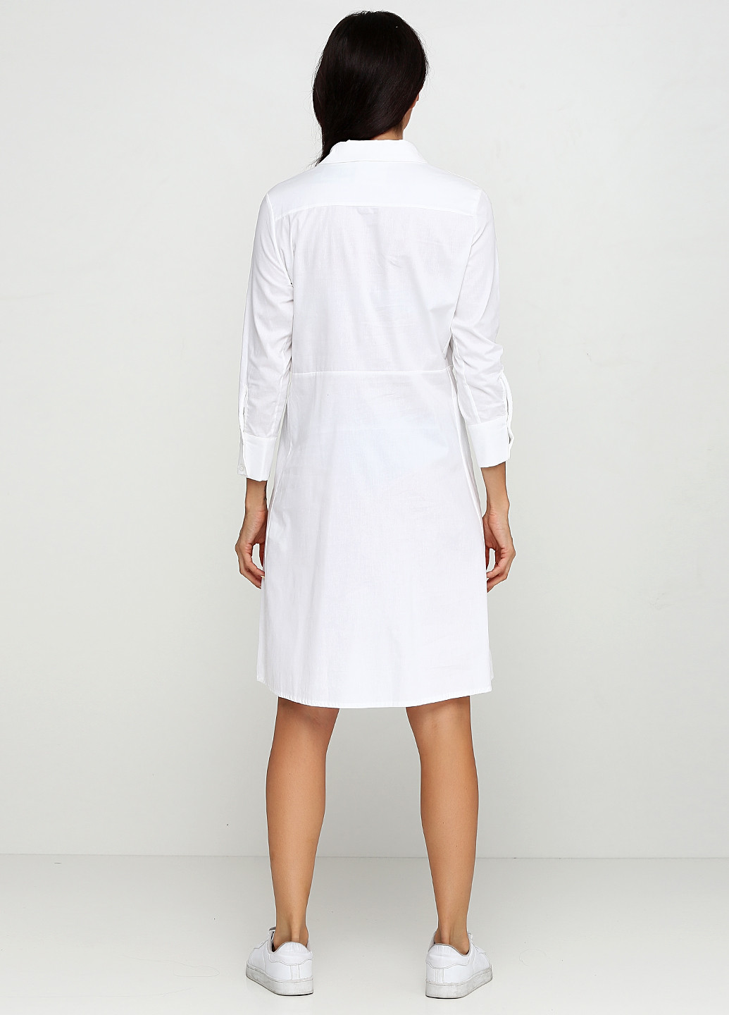 Белое кэжуал платье Altamira однотонное