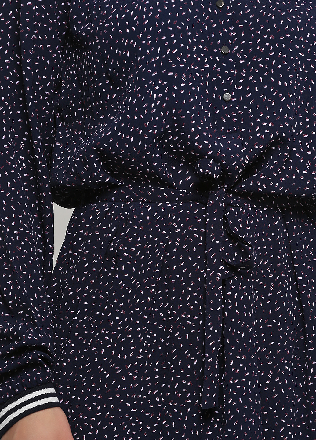 Синя кежуал платье BRANDTEX COPENHAGEN з абстрактним візерунком