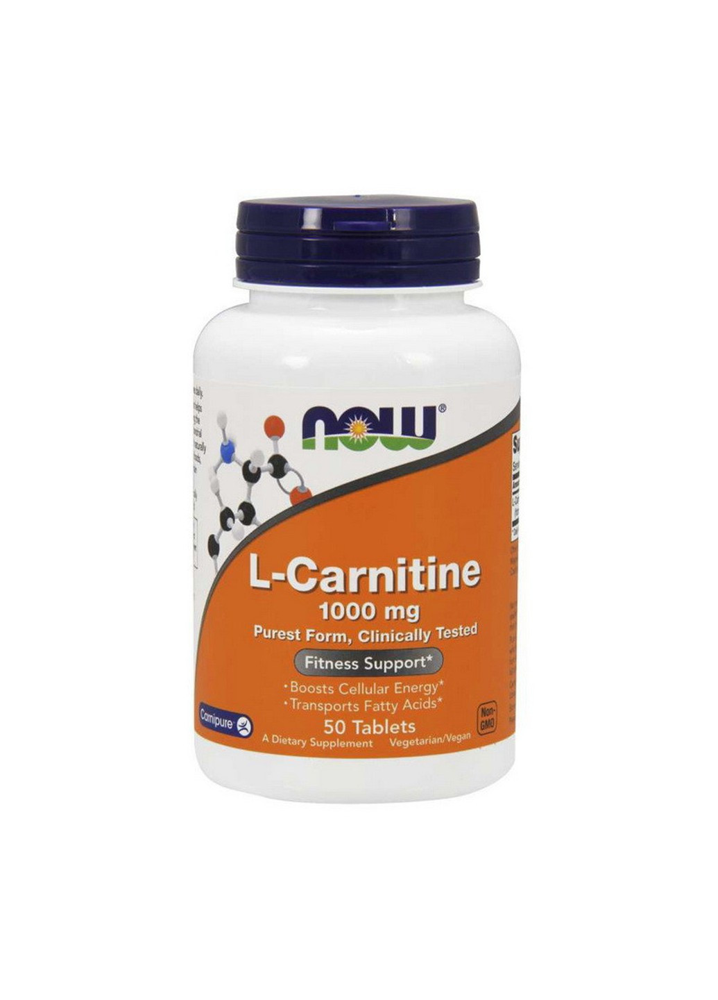 Л-карнитин L-Carnitine 1000 mg purest form (50 таб) нау фудс Now Foods (255362181)