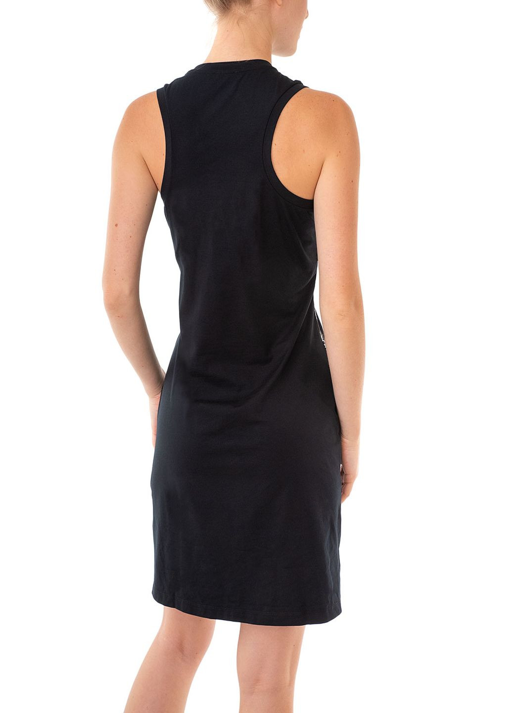 Черное кэжуал платье ARMANI EA7 однотонное