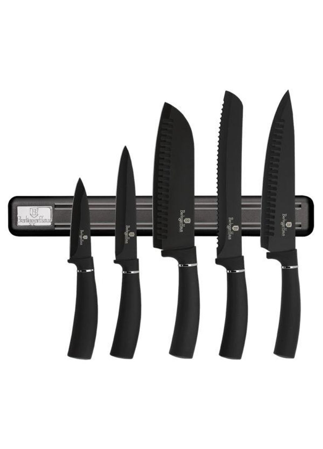 Набір ножів Black Silver Collection BH-2536 6 предметів Berlinger Haus комбінований,