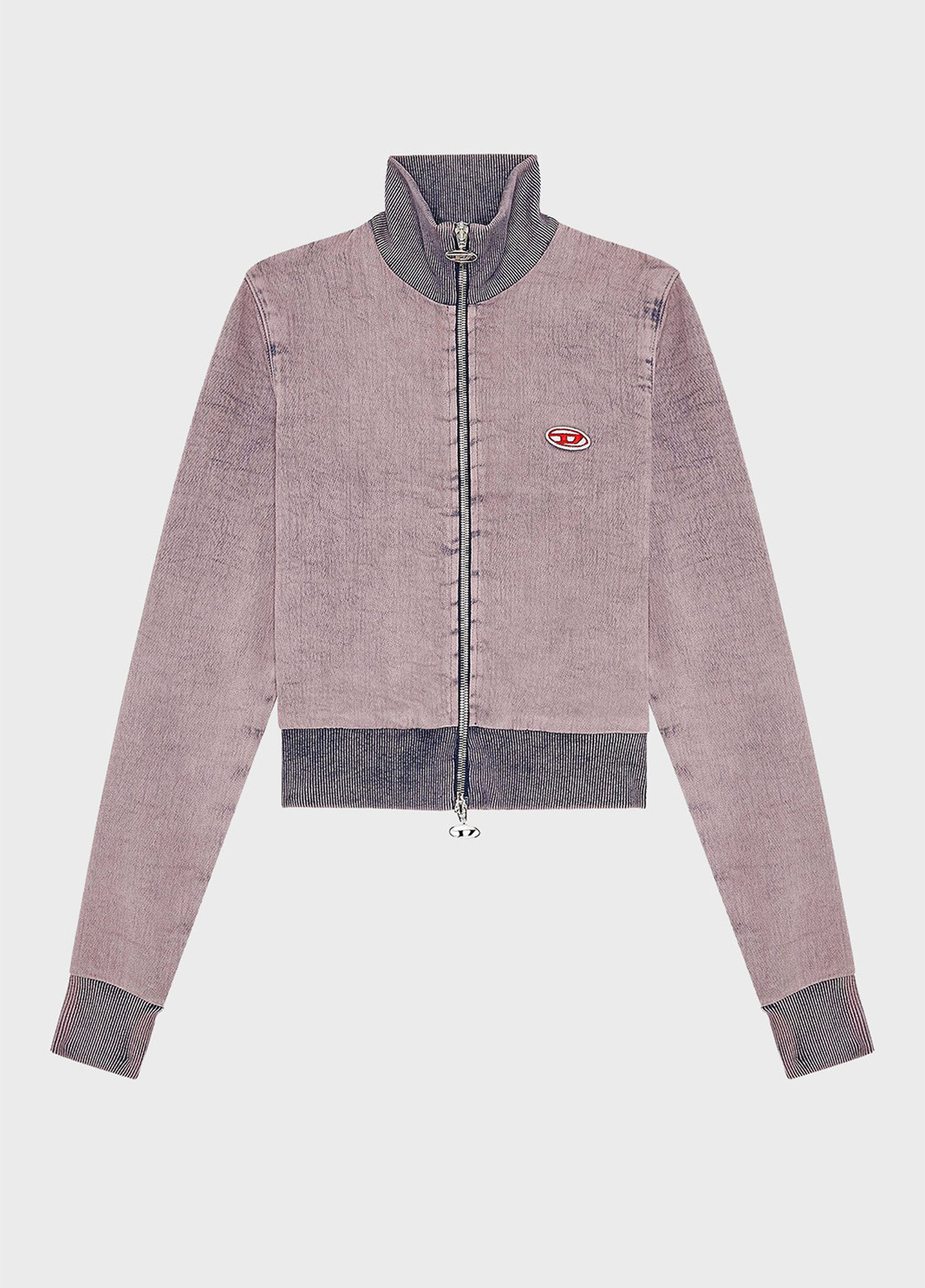 Розово-лиловая демисезонная куртка Diesel