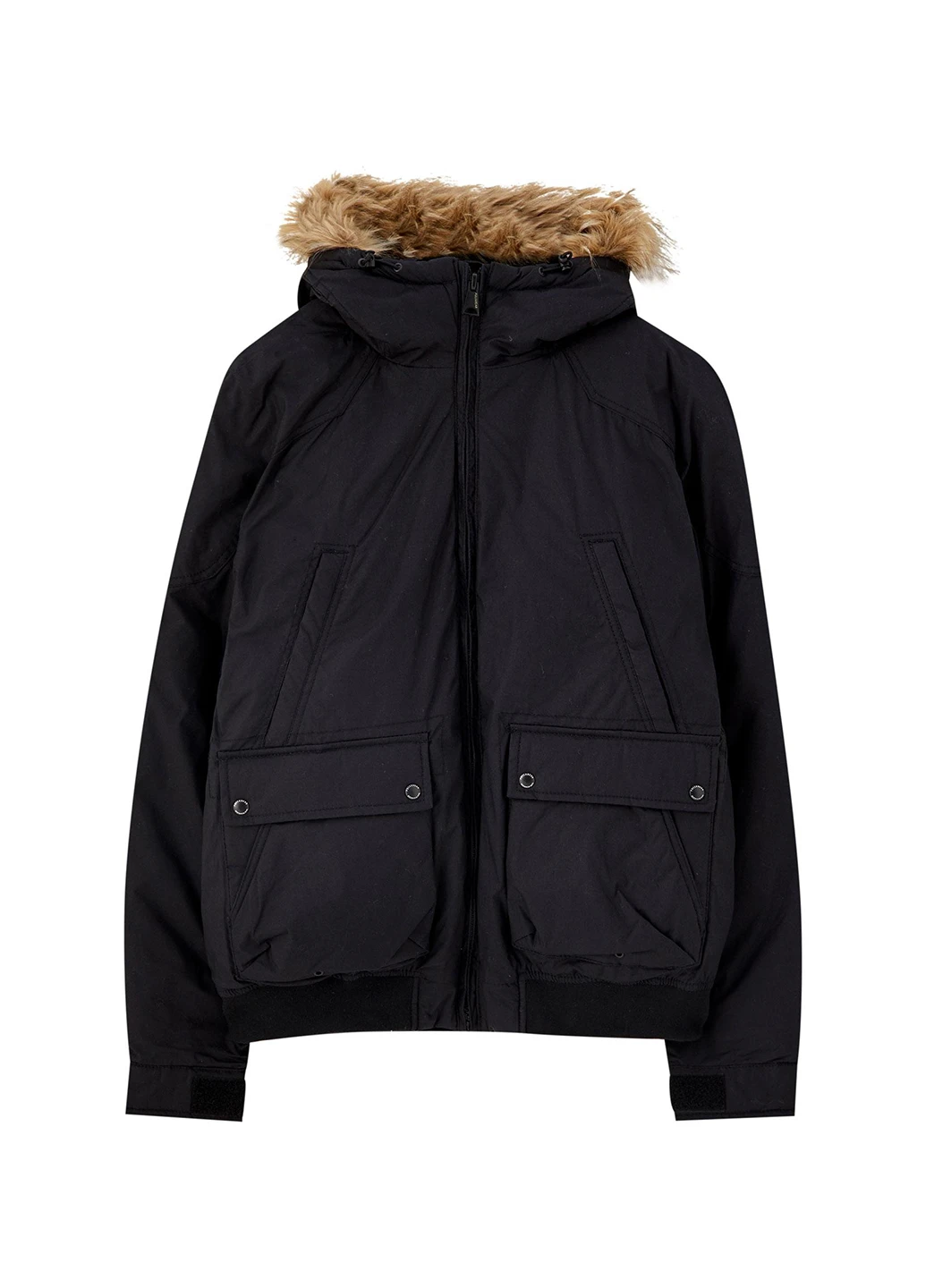 Чорна демісезонна куртка Pull & Bear