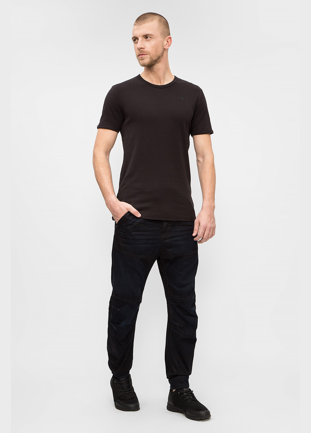 Чорна футболка G-Star Raw