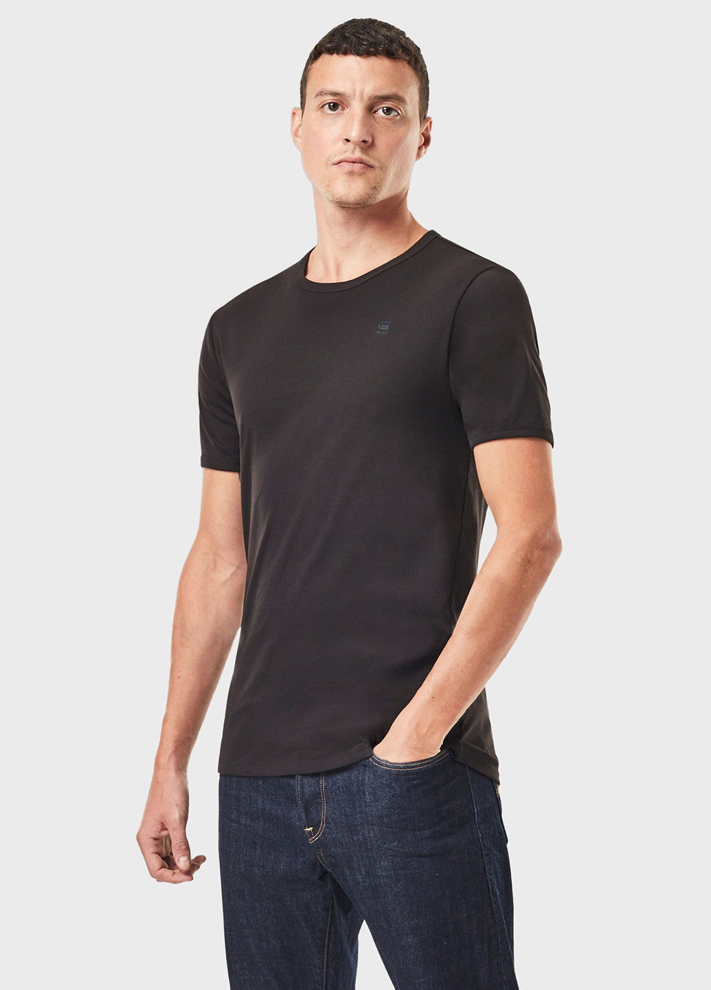 Чорна футболка G-Star Raw