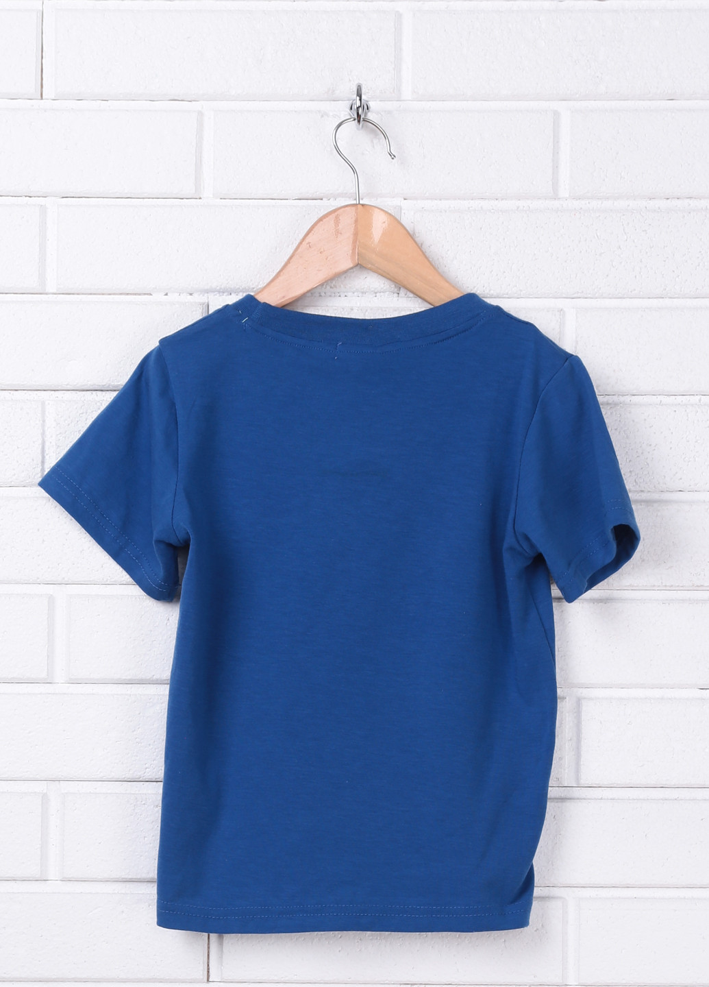Синяя летняя футболка с коротким рукавом Just Kids