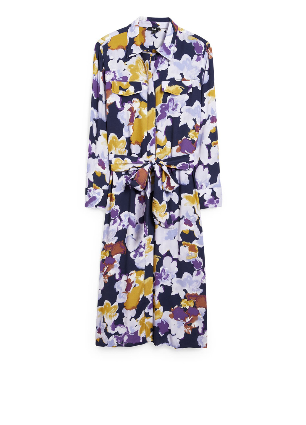 Комбінована кежуал сукня сукня-сорочка C&A з квітковим принтом