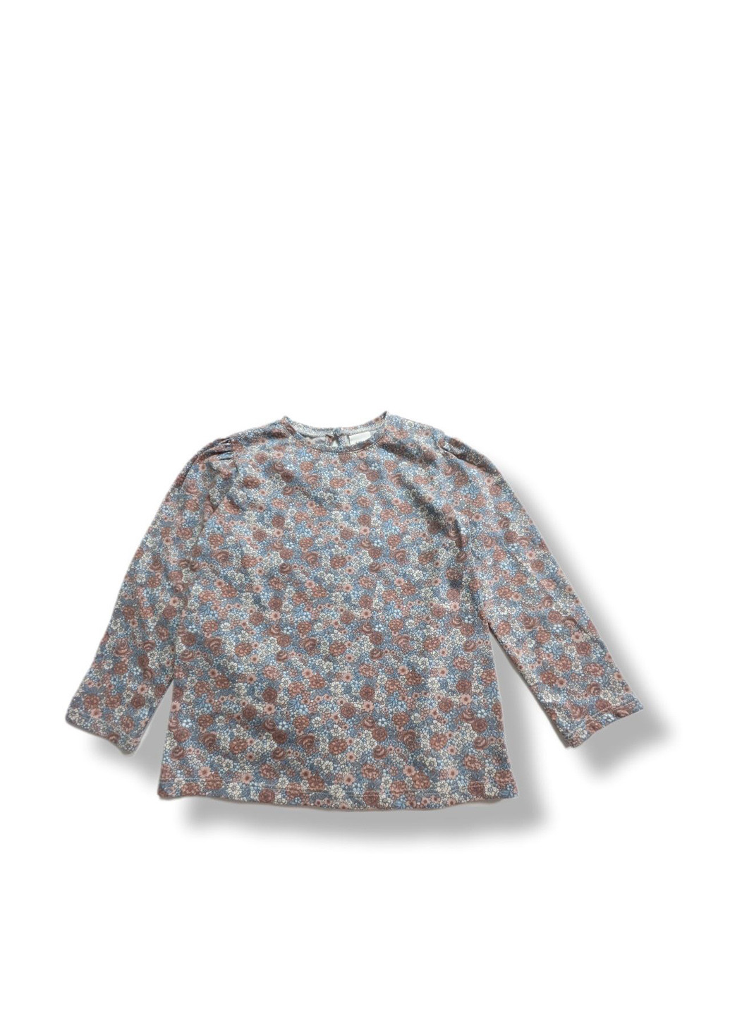 Разноцветный демисезонный кэжуал лонгслив H&M с цветами