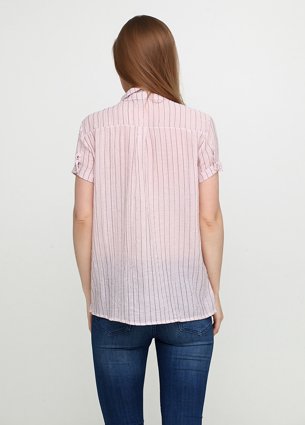 Світло-рожева літня блуза Moda in Italy