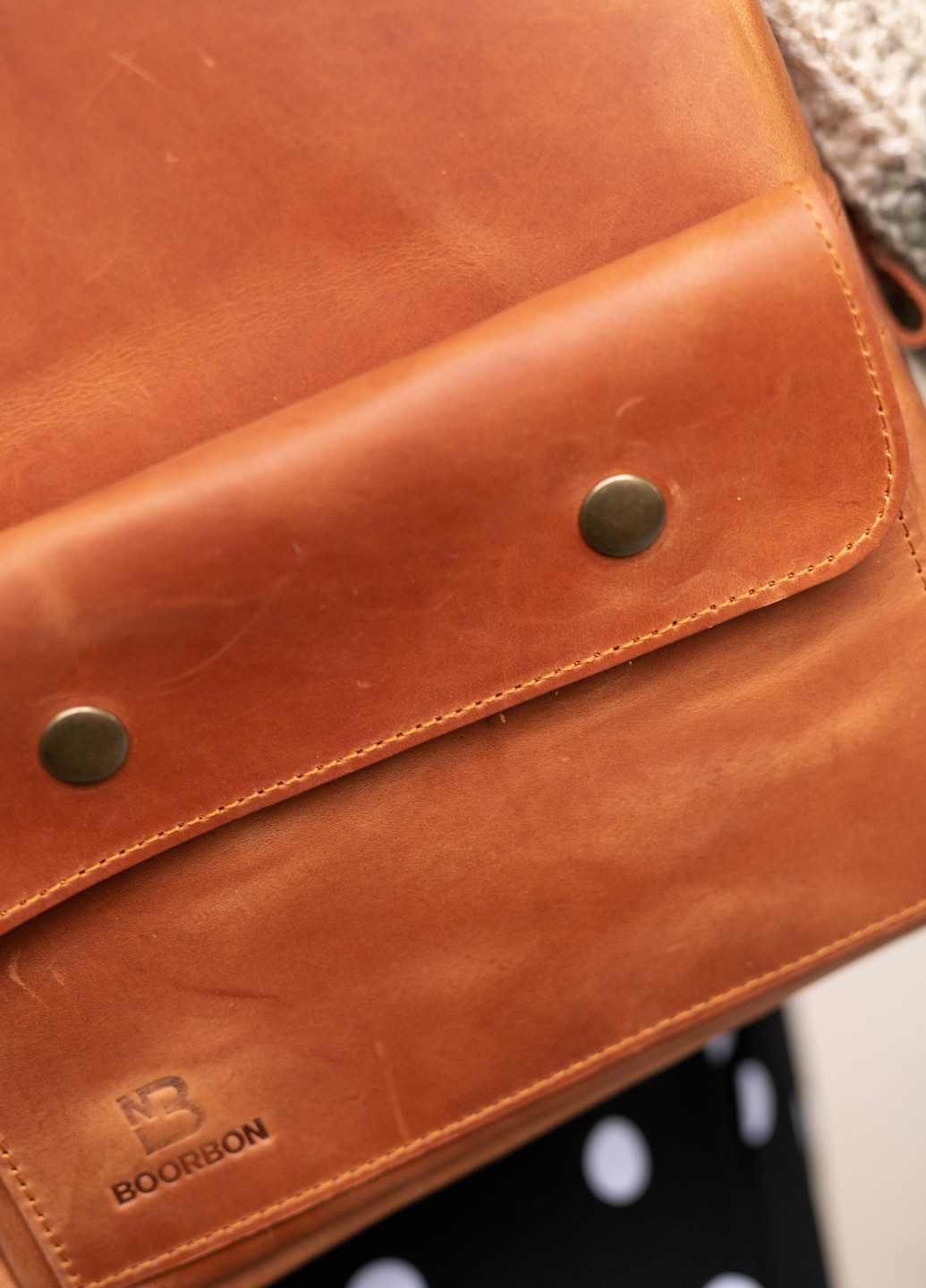 Стильний жіночий міні-рюкзак ручної роботи коньячного кольору з натуральної шкіри з легким матовим ефектом Boorbon (253702454)