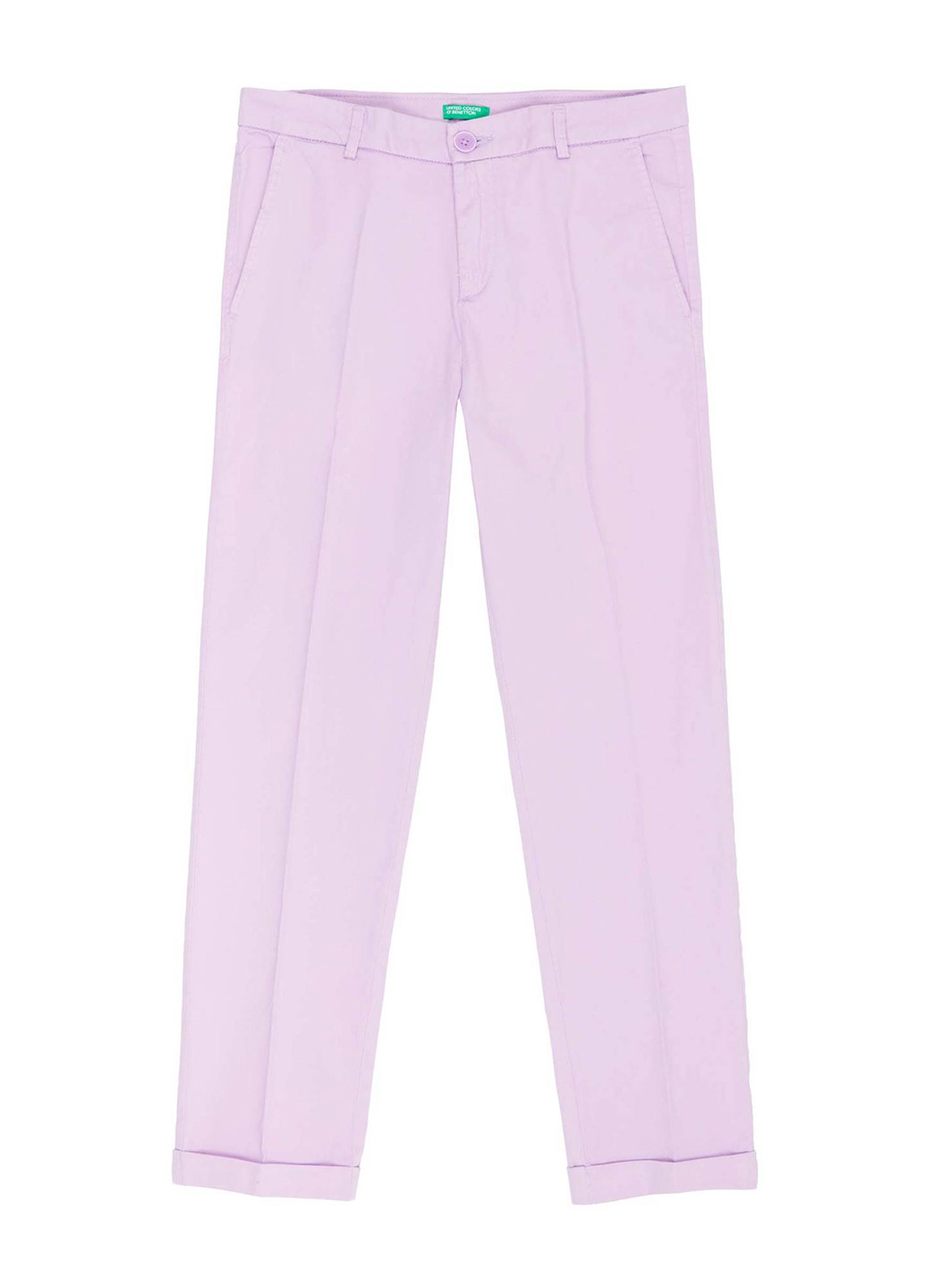 Лавандовые кэжуал демисезонные зауженные брюки United Colors of Benetton