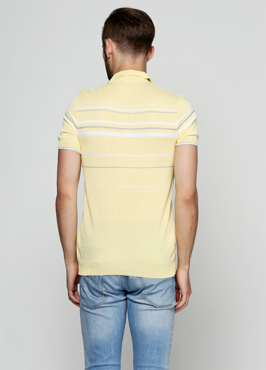 Желтая футболка-поло для мужчин Flash однотонная