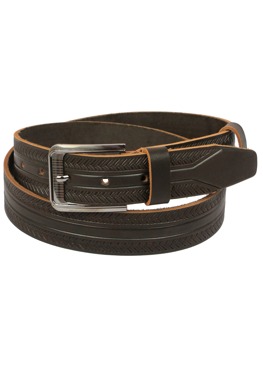 Чоловік шкіряний ремінь 118-138х3,8 см Skipper (233420811)