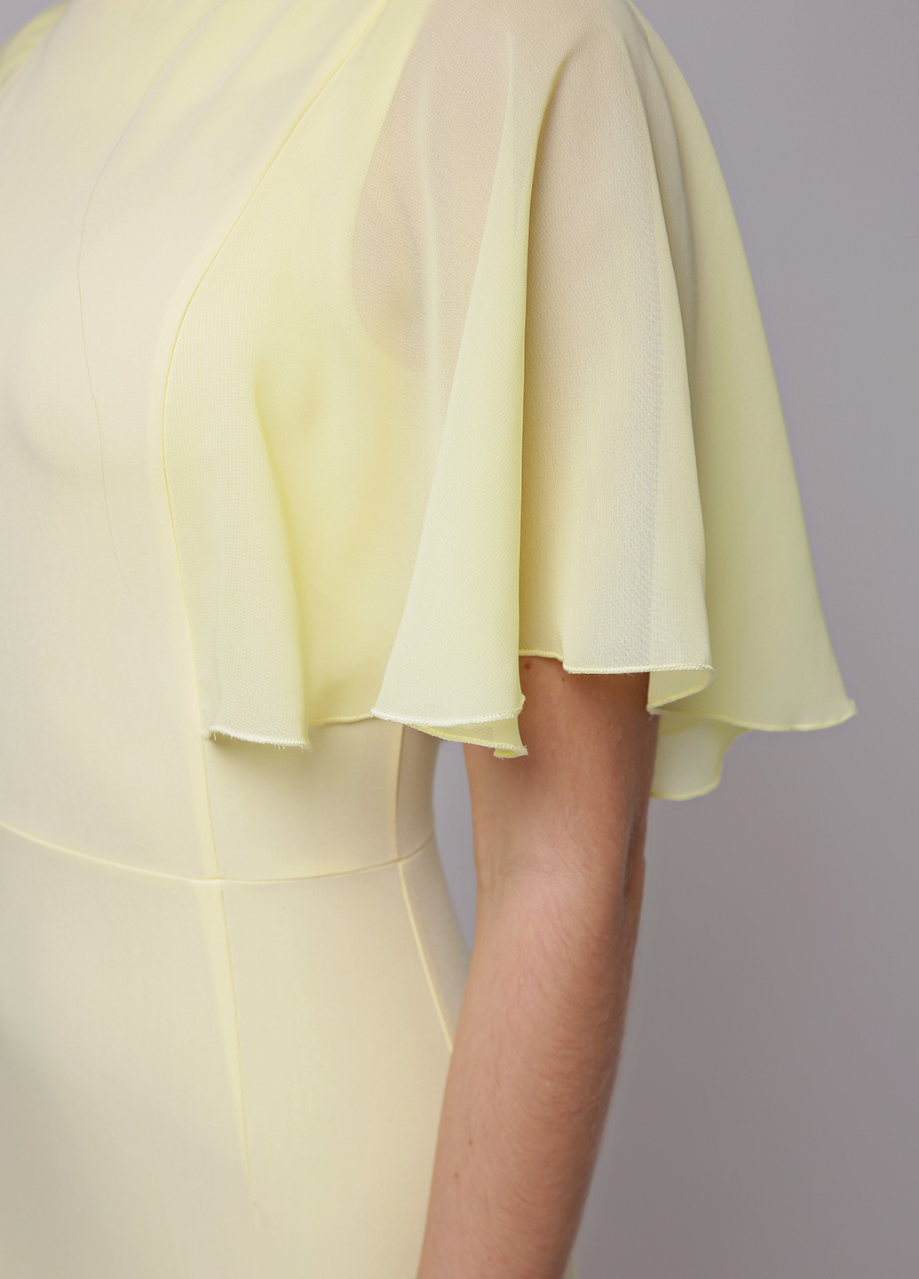Светло-желтое кэжуал платье TessDress однотонное