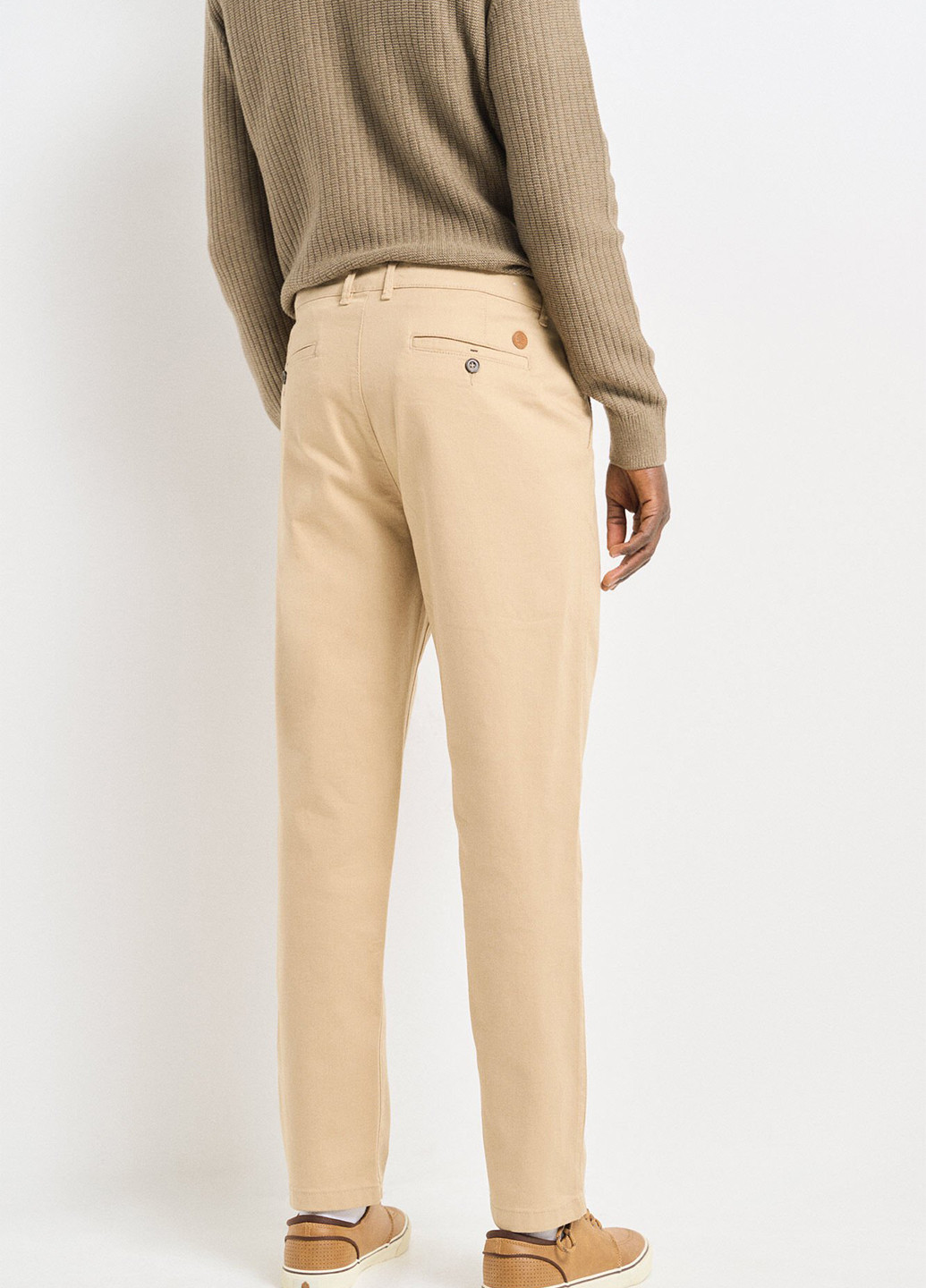 Бежевые кэжуал демисезонные чиносы брюки Springfield